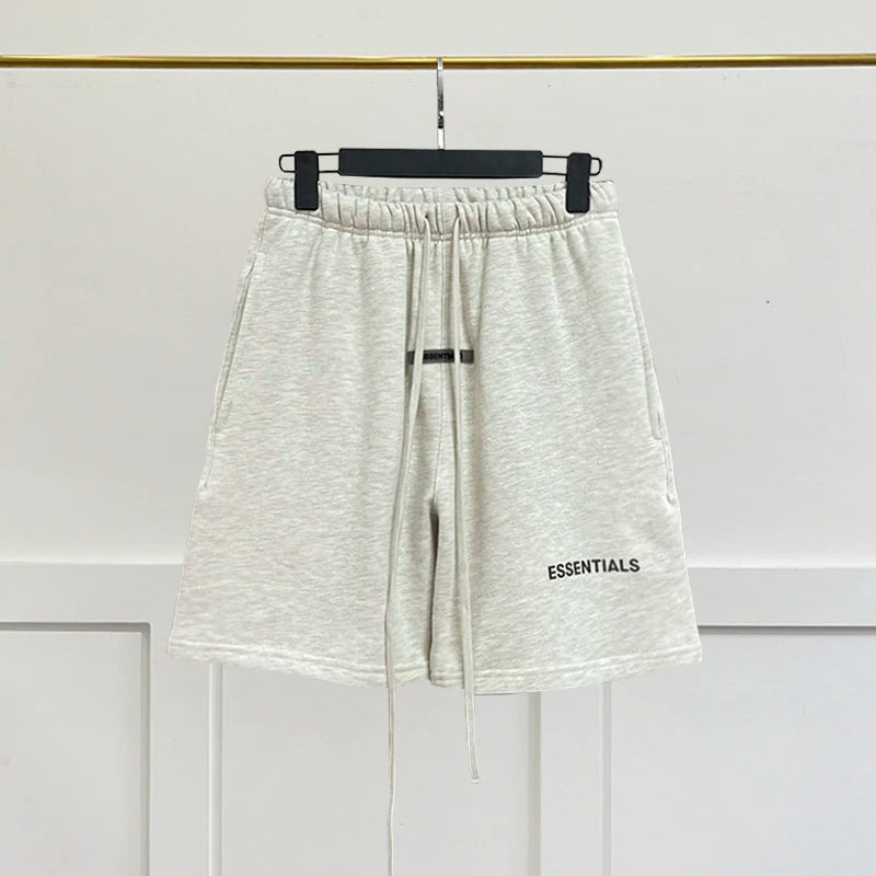 Qamis™ x Essentials Summer Shorts – 100% Cotton, Minimal & Clean