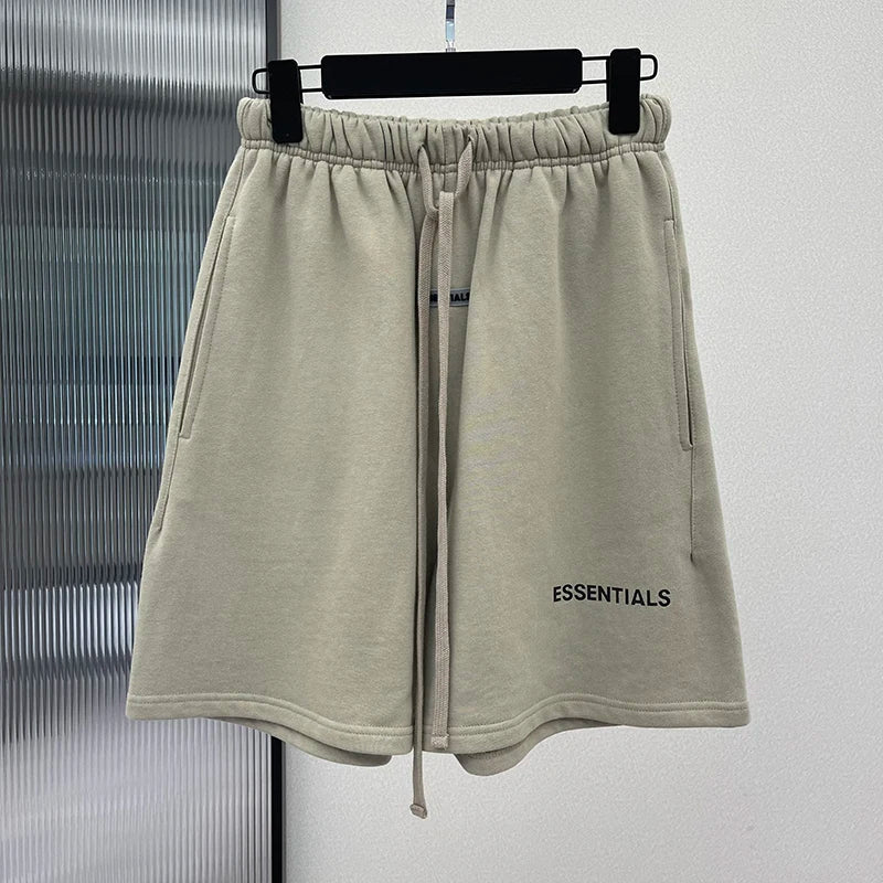 Qamis™ x Essentials Summer Shorts – 100% Cotton, Minimal & Clean